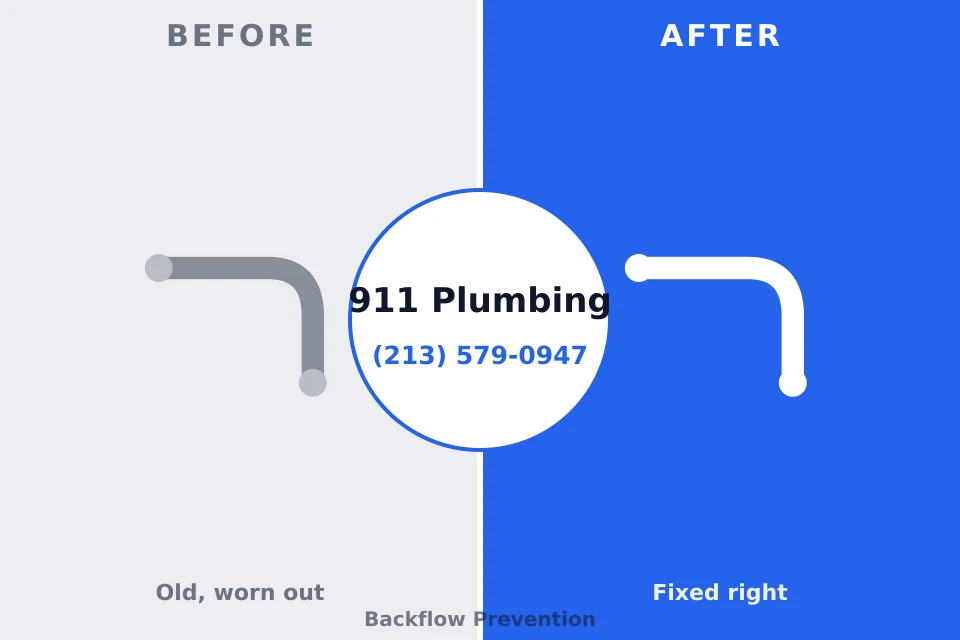 Before and after: plumbing repair Inverness Highlands South, FL